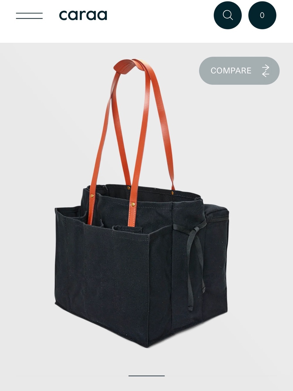 caraa Market Tote in Black - Picture 12 of 13